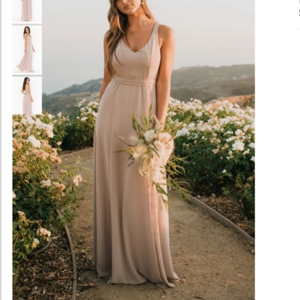 Show Me Your MuMu Weddings Jenn Maxi Dress with Belt nwt